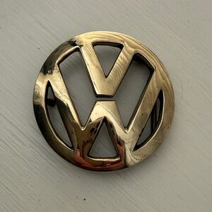 🔥🔥🔥Vintage VW Gold Brass Belt Buckle